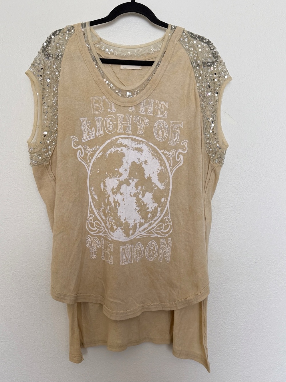 Free People By The Light Of The Moon Sequin Tank Top Boho Moon S - Picture 12 of 13